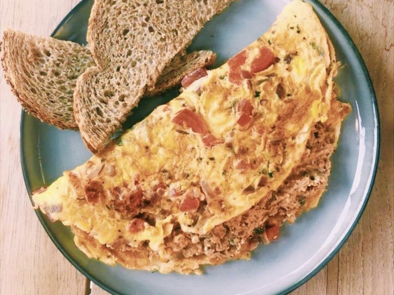 Omelet met tonijn