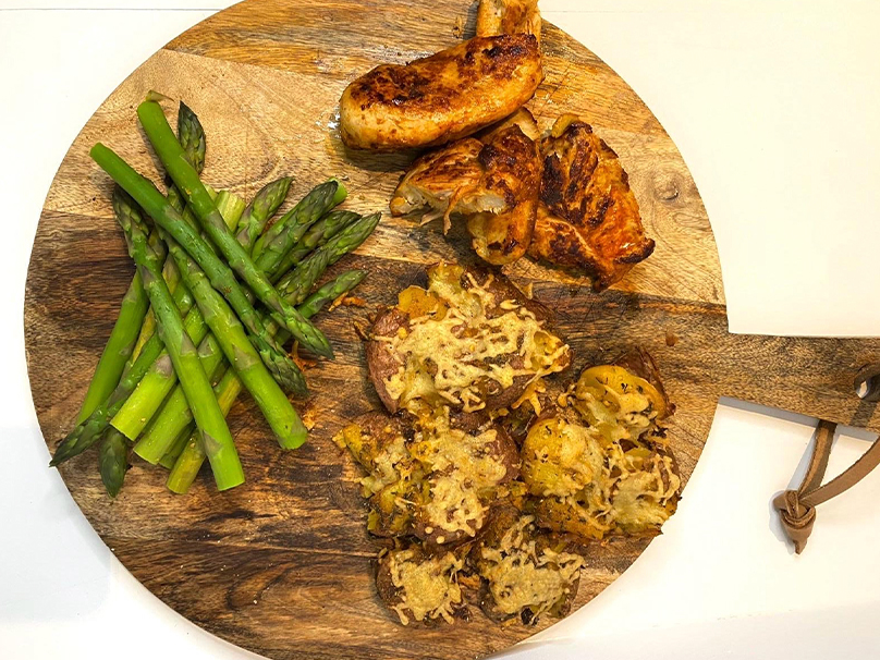 Smashed potatoes